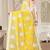 Yellow chanderi  zari work saree with blouse