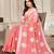 Pink chanderi  zari work saree with blouse