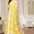 Yellow chanderi  zari work saree with blouse