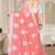 Pink chanderi  zari work saree with blouse
