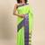 Light green pure cotton  zari work saree with blouse