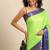 Light green pure cotton  zari work saree with blouse