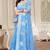 Light blue chanderi  zari work saree with blouse