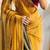 Gold pure silk woven zari work saree with blouse