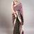 Magenta jacquard woven zari work saree with blouse