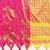 Yellow blended cotton woven zari work saree with blouse