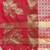 Pink blended cotton woven zari work saree with blouse