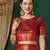 Green blended cotton woven zari work saree with blouse