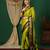 Multicolor blended cotton woven zari work saree with blouse