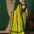 Multicolor blended cotton woven zari work saree with blouse