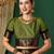 Multicolor blended cotton woven zari work saree with blouse