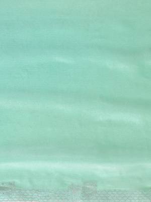 Light blue chiffon woven zari work saree with blouse 5