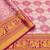 Pink jacquard woven zari work saree with blouse