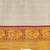 Brown pure silk printed zari work saree with blouse