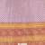 Purple pure silk printed zari work saree with blouse