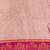 Pink pure silk printed zari work saree with blouse