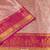 Pink pure silk printed zari work saree with blouse