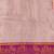 Purple pure silk printed zari work saree with blouse