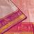 Purple pure silk printed zari work saree with blouse