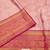 Pink pure silk printed zari work saree with blouse