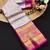 Purple pure silk printed zari work saree with blouse