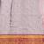 Purple pure silk printed zari work saree with blouse