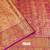 Pink pure silk printed zari work saree with blouse
