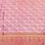 Pink pure silk printed zari work saree with blouse