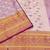 Purple pure silk printed zari work saree with blouse