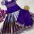 Kids purple simmer silk zari weaving pavadai lehenga choli set