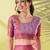 Purple silk blend woven zari work saree with blouse