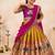 Kids paithani simmer silk zari weaving pavadai lehenga choli set