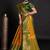Gold blended cotton woven zari work saree with blouse