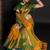 Gold blended cotton woven zari work saree with blouse