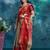 Beige pure silk woven zari work saree with blouse