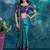 Light blue pure silk woven zari work saree with blouse