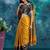 Gold pure silk woven zari work saree with blouse