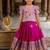 Kids silk zari weaving work lehenga choli