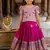 Kids silk zari weaving work lehenga choli