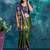 Dark green pure silk woven zari work saree with blouse