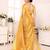Beige tissue woven zari work saree with blouse