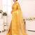 Beige tissue woven zari work saree with blouse