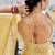 Beige gold tissue woven zari work saree with blouse