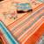 Pink linen printed zari work saree with blouse
