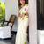 Multicolor linen printed zari work saree with blouse