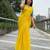 Yellow linen printed zari work saree with blouse