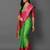 Light green jacquard woven zari work saree with blouse