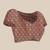 Beige pure cotton printed zari work saree with blouse