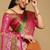 Light green jacquard woven zari work saree with blouse