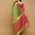 Light green jacquard woven zari work saree with blouse